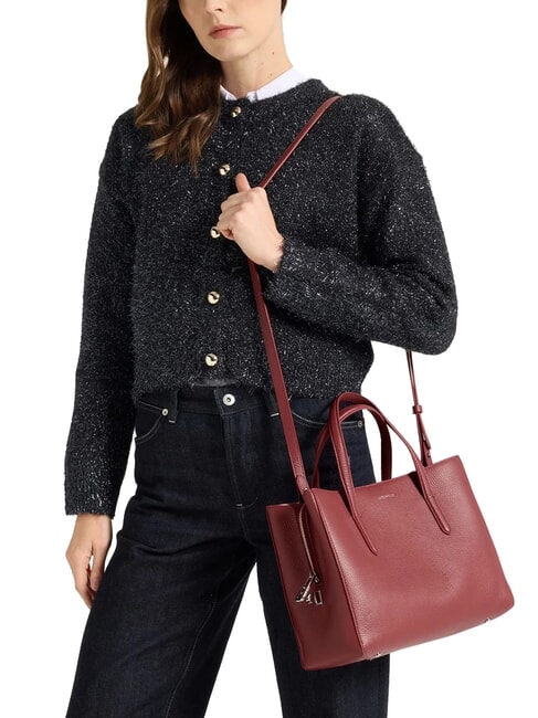 SWAP Bolso de piel con bandolera brandy - Bolsos Mujer