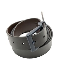 CERRUTI REVERSIBLE Cinturón de cuero de doble cara negro/marrón oscuro - Cinturones - 4