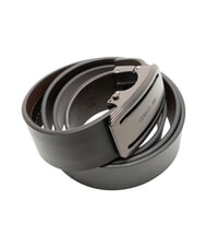 CERRUTI 1881 Cinturón de cuero reversible negro/marrón oscuro - Cinturones - 3