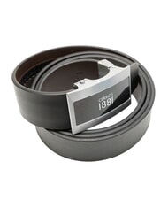 CERRUTI 1881 Cinturón de cuero de doble cara negro/marrón oscuro - Cinturones - 3