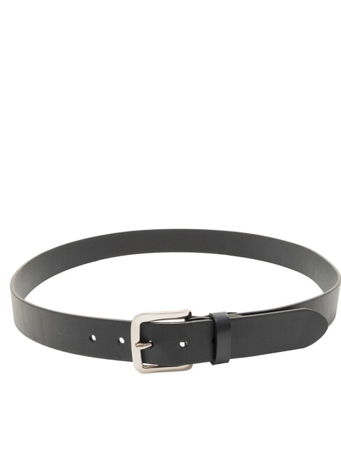 LOGO EMBOSSED Cinturón de cuero acortable azul - Cinturones