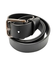 CERRUTI LOGO EMBOSSED Cinturón de cuero acortable azul - Cinturones - 3