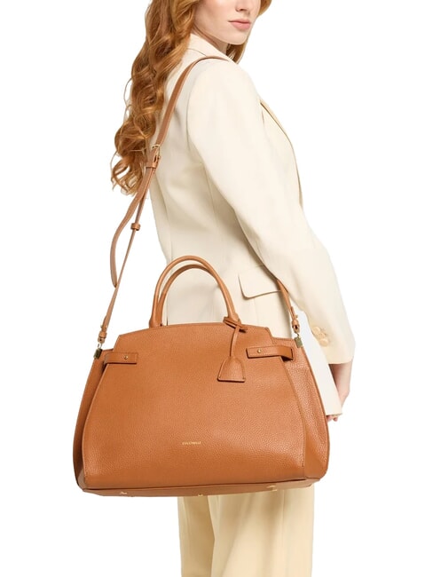 KLICHE Bolso de mano de piel martillada CUIR - Bolsos Mujer