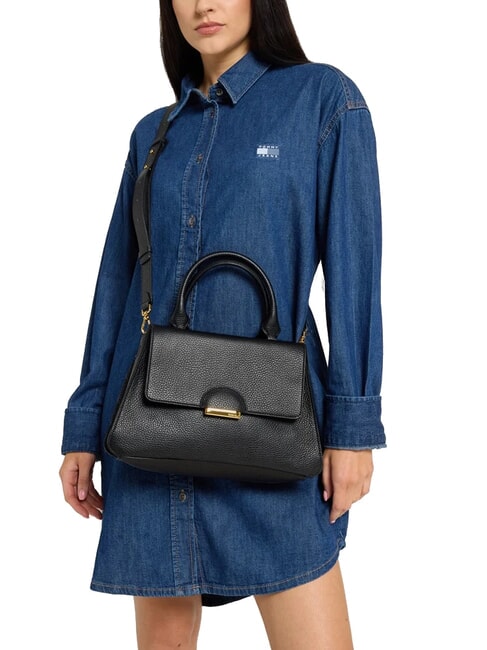 TALEA Mini bolso maletín de piel negro - Bolsos Mujer