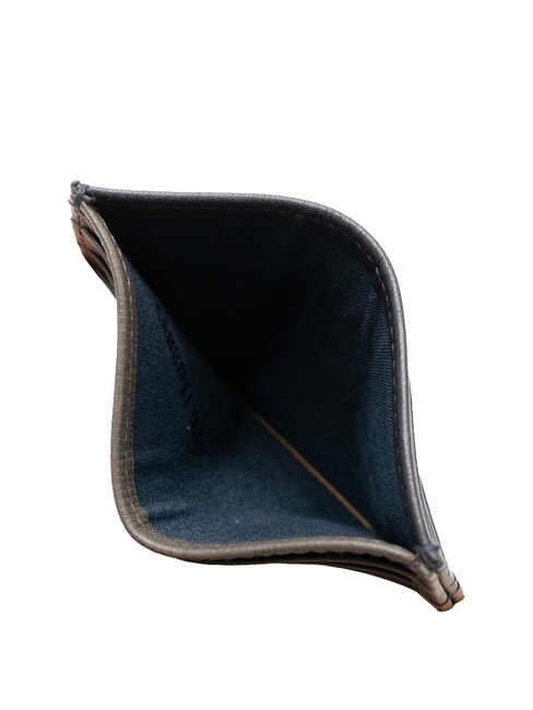 NADIR tarjetero plano de piel azul - Carteras Hombre