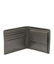 CERRUTI RAUL Monedero de cuero Gris - Carteras Hombre - 2
