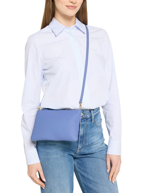 BEST CROSSBODY Minibolso de piel azul - Bolsos Mujer