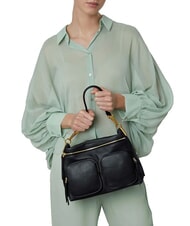 COCCINELLE HYLE Bolso mediano de piel de doble función verde laurel - Bolsos Mujer - 4