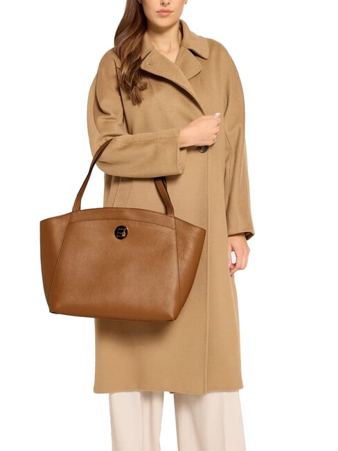 LIYA Bolso de hombro de piel martillada CUIR - Bolsos Mujer