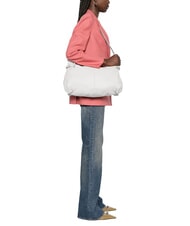 COCCINELLE ABIGAIL bolso de hombro media luna blanco - Bolsos Mujer - 4