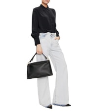 COCCINELLE SNIP Bolso bandolera de piel martillada amanecer/maceta - Bolsos Mujer - 4