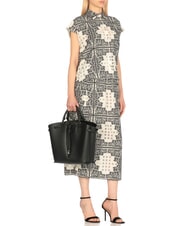 COCCINELLE FLORES Bolso tote mediano de piel martillada negro - Bolsos Mujer - 5