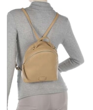 COCCINELLE VOILE Mini mochila en piel martillada niebla azul - Bolsos Mujer - 7