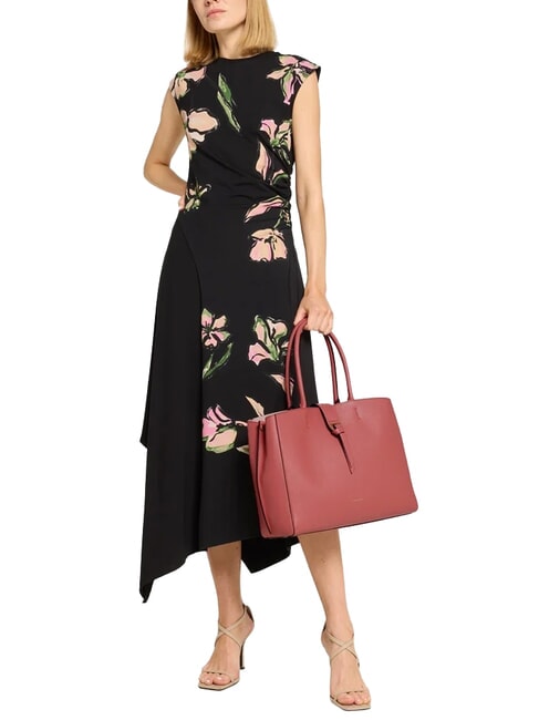 ALBA Bolso de hombro de piel martillada maceta - Bolsos Mujer