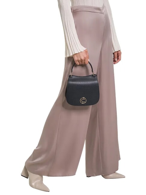 LEILANI Bolso de mano de piel con bandolera camelia - Bolsos Mujer