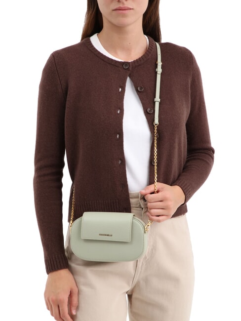 FAINT Mini bolso de piel martillada rosa polvo - Bolsos Mujer