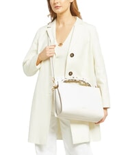 COCCINELLE BOHEME GRANA DOUBLE Bolso de mano, con bandolera, en piel blanco/piel - Bolsos Mujer - 3
