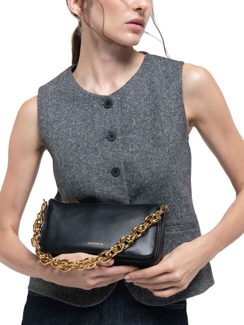 ISIDE Bolso bandolera pequeño de piel negro - Bolsos Mujer