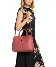 COCCINELLE ALBA Bolso de mano de cuero martillado maceta - Bolsos Mujer - 4