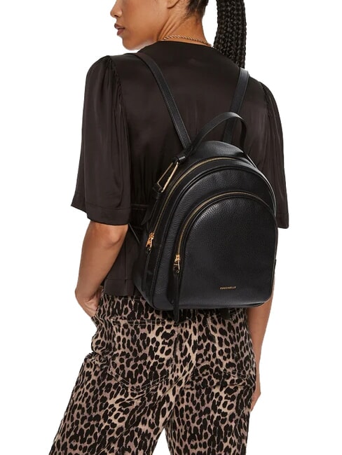 MALORY  Mochila de cuero negro - Bolsos Mujer