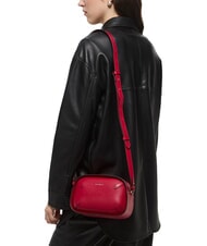 COCCINELLE MALETA CALF Mini bolso bandolera, en piel. sangría - Bolsos Mujer - 4