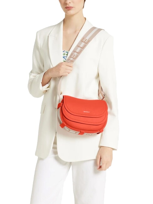 RAQUEL S Mini bolso de hombro, en piel gazpacho - Bolsos Mujer