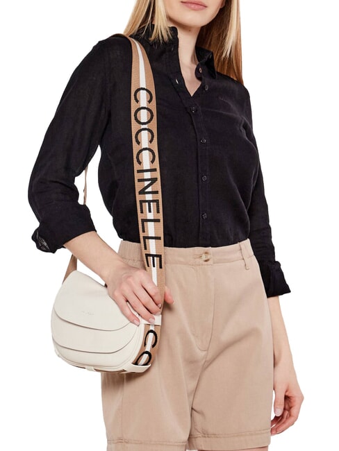 RAQUEL S Mini bolso de hombro, en piel blanco/piel - Bolsos Mujer