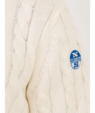 NORTH SAILS N|S suéter de cuello redondo de punto trenzado Malvavisco - Suéteres de los hombres - 3