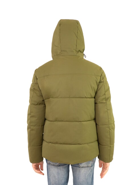 PADDED Chaqueta de plumas con capucha de longitud media verde hiedra - Chaquetas de plumas para hombre