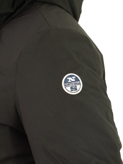 LIGHT SOFT Chaqueta larga con capucha negro - Chaquetas de hombre