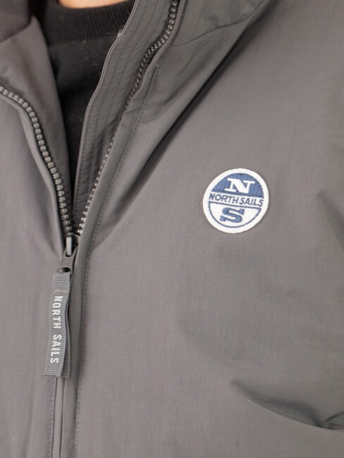 BOMBER Chaqueta bomber con cremallera completa asfalto - Chaquetas de hombre