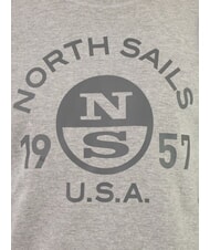 NORTH SAILS LOGO Sudadera de cuello redondo con estampado maxi mezcla gris medio - Sudaderas - 3