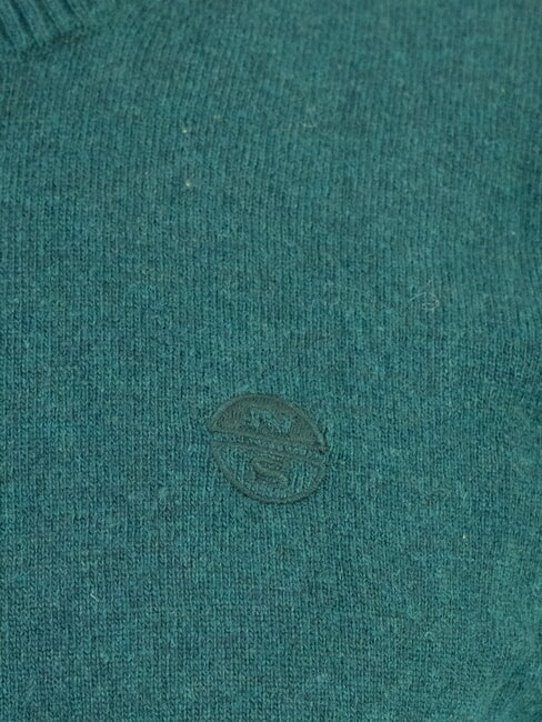 N|S Suéter jaspeado de cuello redondo mediterráneo - Suéteres de los hombres