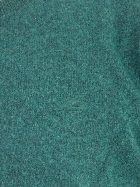 N|S Su&eacute;ter de cuello redondo con bordado del logo mediterr&aacute;neo - Su&eacute;teres de los hombres