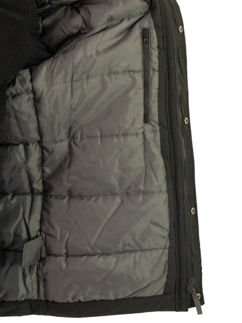 LIGHT SOFT Chaqueta larga con capucha negro - Chaquetas de hombre