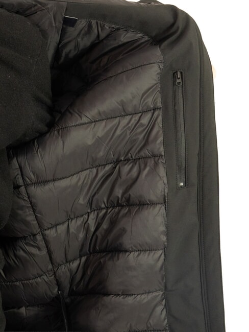 SOFTSHELL chaqueta bomber con capucha negro - Chaquetas de hombre