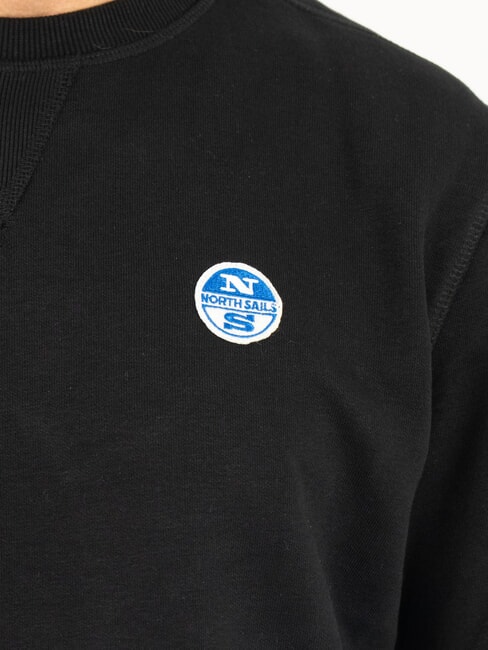 PATCH Sudadera de cuello redondo negro - Sudaderas