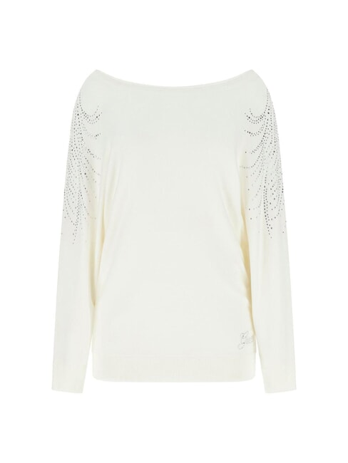 BAT SLEEVE LORETTA Su&eacute;ter de cuello barco de corte relajado cremwhi - Su&eacute;teres de mujer