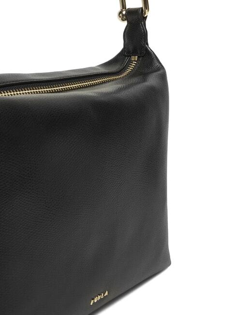 TONIE Bolso bandolera de piel con correa para el hombro negro - Bolsos Mujer