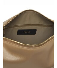FURLA TONIE Bolso bandolera de piel con correa para el hombro caramelo - Bolsos Mujer - 6