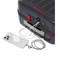 PIQUADRO PQ-LIGHT Trolley de cabina ultrafino gris/rojo - Equipaje de mano - 4