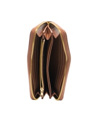 BRACCIALINI BASIC Cartera de cuero con cremallera marr&oacute;n - Carteras Mujer - 2