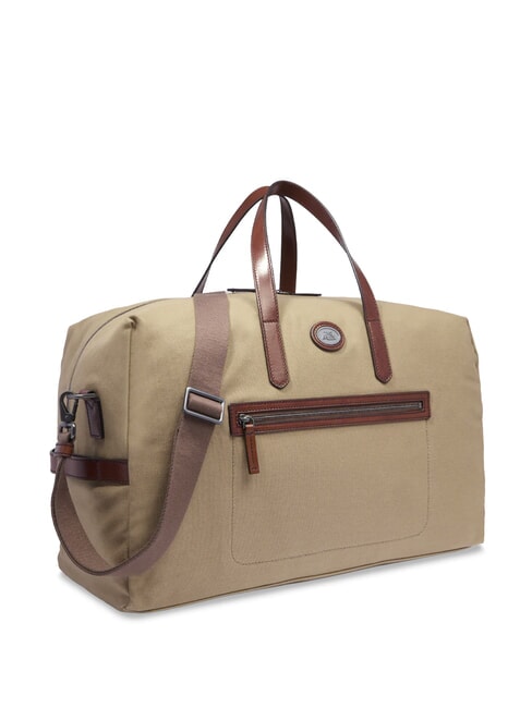 STORY Bolsa de lona mediana de cuero y tela marrón rutenio natural/oscuro - Bolsas de viaje