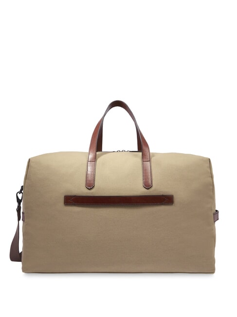 STORY Bolsa de lona mediana de cuero y tela marrón rutenio natural/oscuro - Bolsas de viaje