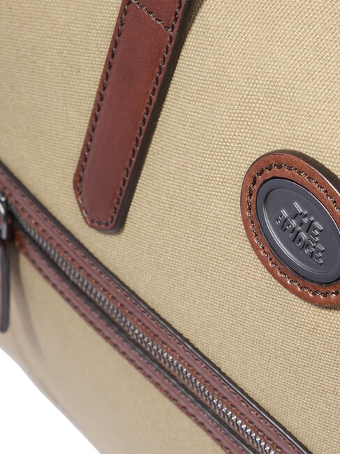 STORY Bolsa de lona mediana de cuero y tela marrón rutenio natural/oscuro - Bolsas de viaje