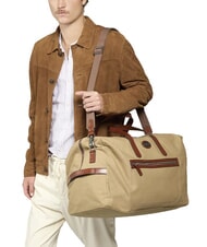 THE BRIDGE STORY Bolsa de lona mediana de cuero y tela marrón rutenio natural/oscuro - Bolsas de viaje - 6