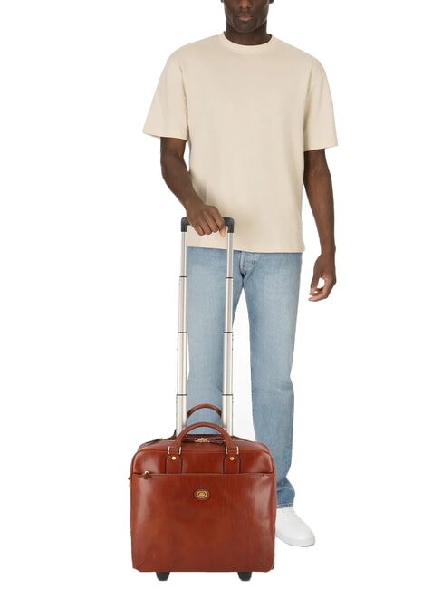 STORY Trolley de cuero para portátil de 13 pulgadas BROWN - Maletín de Piloto - ¡Compra en línea!