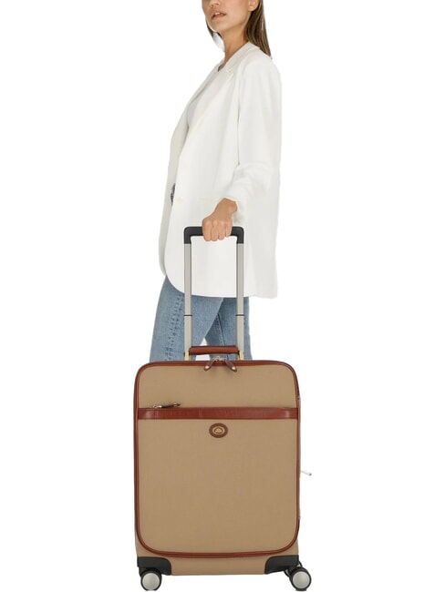 STORY trolley de equipaje de mano natural/marrón abb. oro - Equipaje de mano