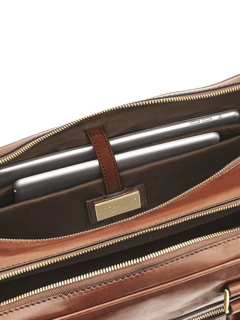 STORY UOMO maletín de cuero para portátil de 15 pulgadas BROWN - Maletines de Trabajo