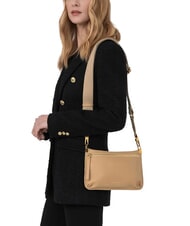 COCCINELLE HYLE Bolso bandolera pequeño de piel plano CUIR - Bolsos Mujer - 4